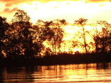 Fiery sunset